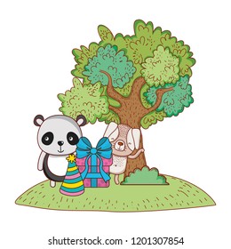 Happy birthday cute animals