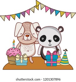 Happy birthday cute animals