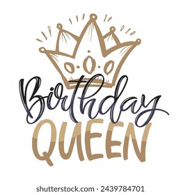 Feliz cumpleaños - linda mano dibujado doodle postal de letras. Es hora de celebrar. Pide un deseo. Fiesta de cumpleaños - etiqueta para el banner, diseño de la camiseta. 100% vector