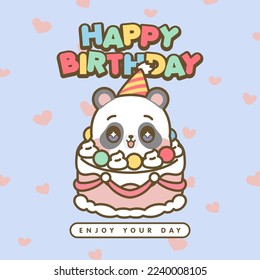 HAPPY BIRTHDAY CUTE KAWAII ANIMALS