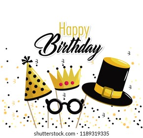 happy birthday decoration event with costume
