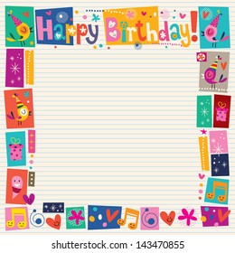 Happy Birthday Decorative Border