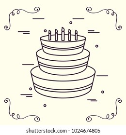 Happy birthday design 