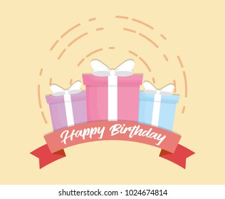 Happy birthday design 