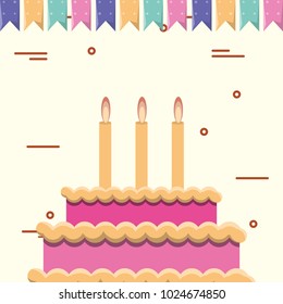 Happy birthday design 