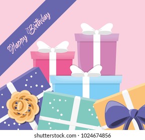 Happy birthday design 