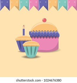 Happy birthday design 