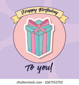Happy birthday design
