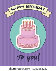 Happy birthday design