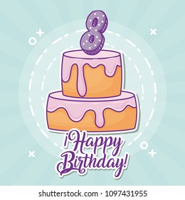 Happy birthday design
