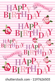 Happy birthday design