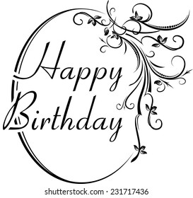 Happy Birthday design.