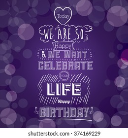 happy birthday design 