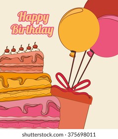 happy birthday design 