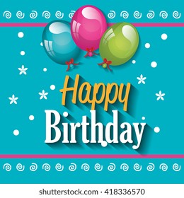 happy birthday design 
