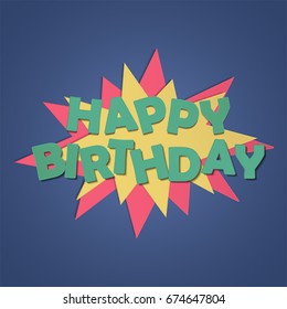 happy birthday design concept