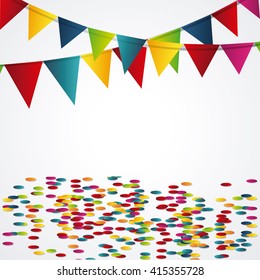 Happy birthday design. confetti icon. celebration concept