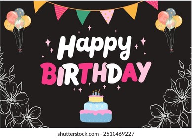 Feliz aniversário design ilustração Este design é perfeito seu aniversário comemorado