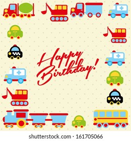 happy birthday design over dotted background vector illustration   