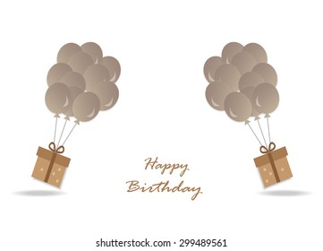 Happy birthday design over white background ,vector illustration