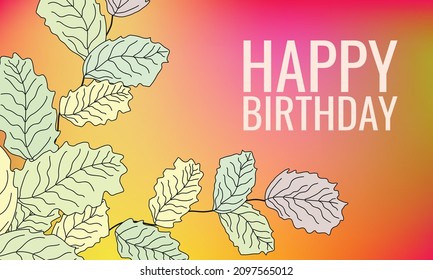 happy birthday . Design suitable for greeting card poster and banner