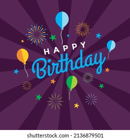 Happy Birthday Design Template Download