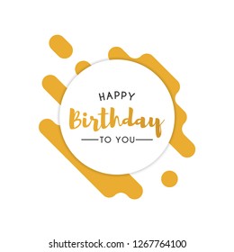 Happy birthday design template. Vector illustration eps 10