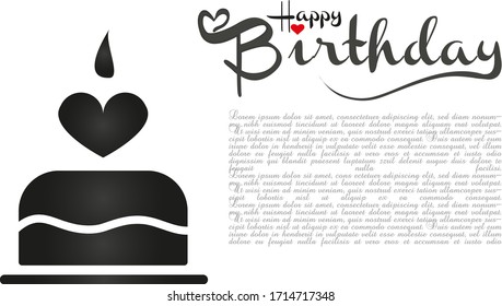 Happy birthday design , vector format