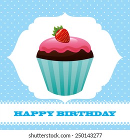 happy birthday design, vector illustration eps10 graphic 