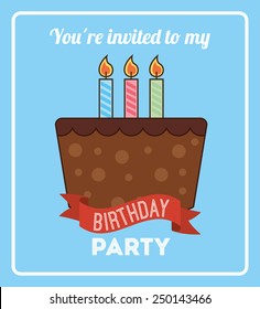 happy birthday design, vector illustration eps10 graphic 