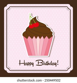 happy birthday design, vector illustration eps10 graphic 