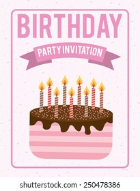 happy birthday design, vector illustration eps10 graphic 