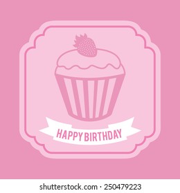 happy birthday design, vector illustration eps10 graphic 