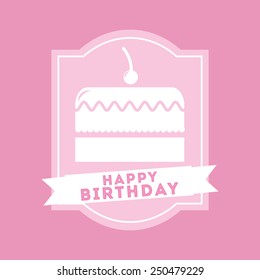 happy birthday design, vector illustration eps10 graphic 
