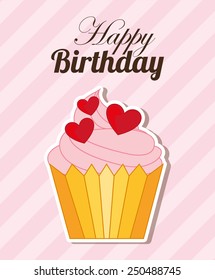 happy birthday design, vector illustration eps10 graphic 