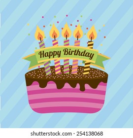 happy birthday design, vector illustration eps10 graphic 