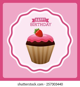 happy birthday design, vector illustration eps10 graphic 