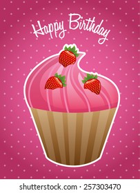 happy birthday design, vector illustration eps10 graphic 