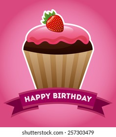 happy birthday design, vector illustration eps10 graphic 