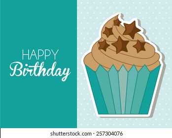 happy birthday design, vector illustration eps10 graphic 