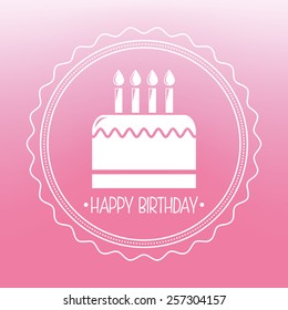 happy birthday design, vector illustration eps10 graphic 