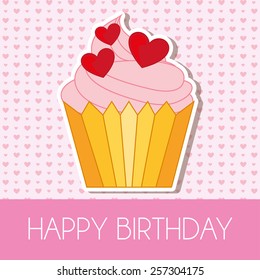 happy birthday design, vector illustration eps10 graphic 