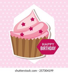 happy birthday design, vector illustration eps10 graphic 