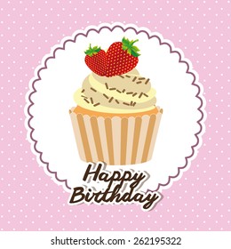 happy birthday design, vector illustration eps10 graphic 