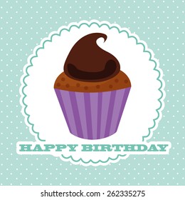 happy birthday design, vector illustration eps10 graphic 