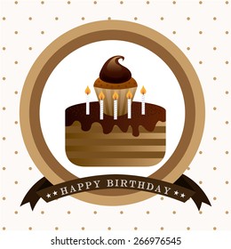 happy birthday design, vector illustration eps10 graphic 