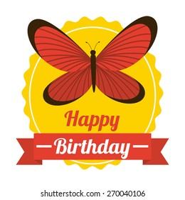 happy birthday design, vector illustration eps10 graphic 