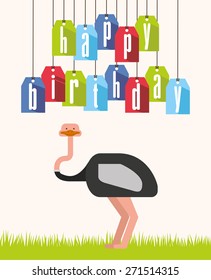 happy birthday design, vector illustration eps10 graphic 