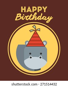 happy birthday design, vector illustration eps10 graphic 