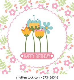 happy birthday design, vector illustration eps10 graphic 